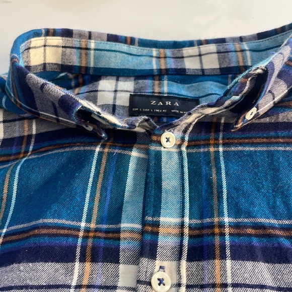 Zara size large long sleeve button up - Picture 4 of 6